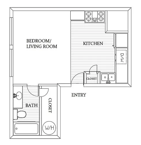 Floor plan Studio