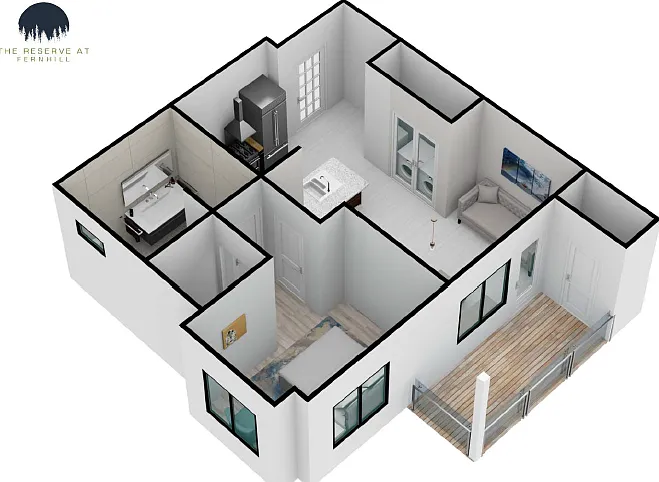 One Bedroom Floor Plan One Bedroom Floor Plan