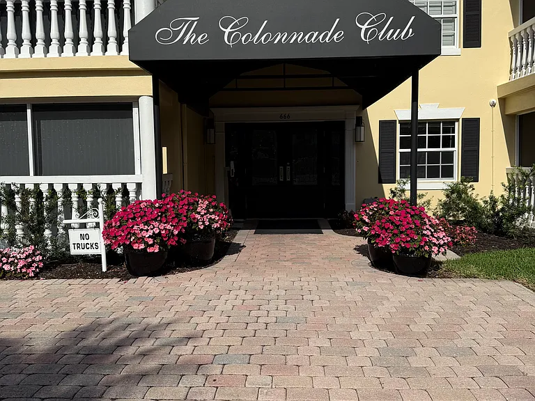 Front secured entrance