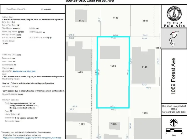 1089 Forest Ave, Palo Alto, CA 94301