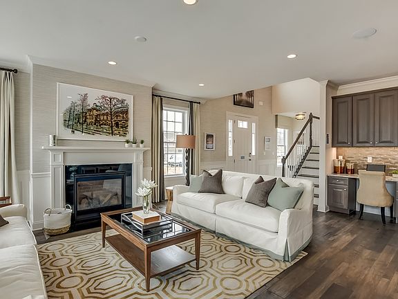 Great room with fireplace