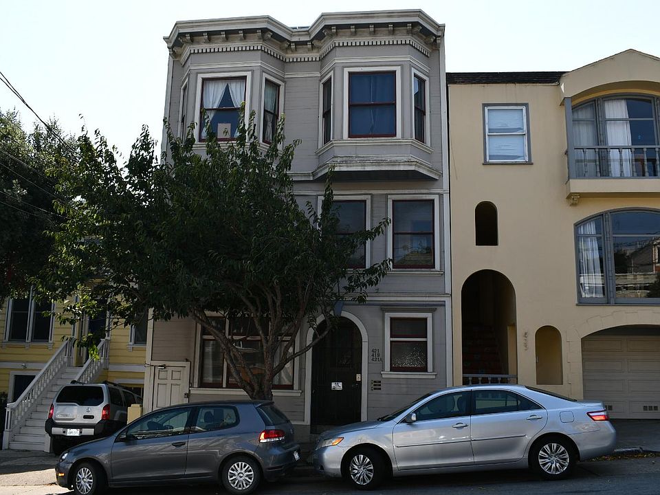 Front view of building