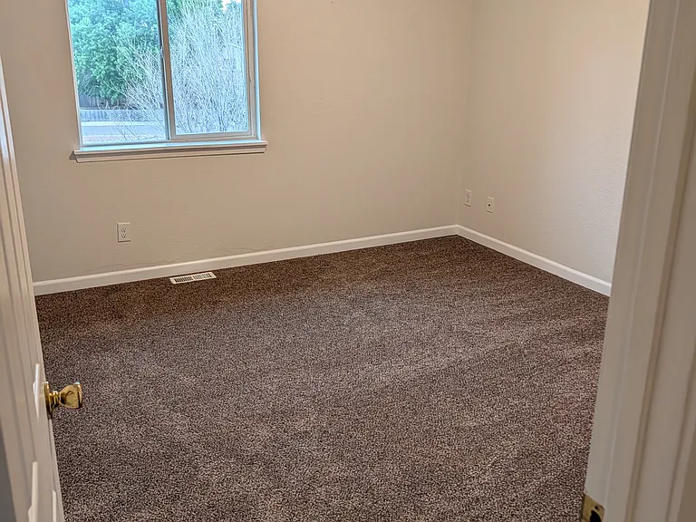 Master bedroom, with two closets.