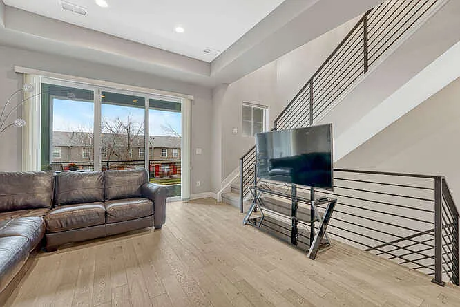 Living room with large balcony