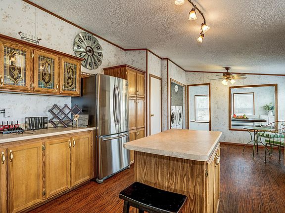 Kitchen and dining area view.