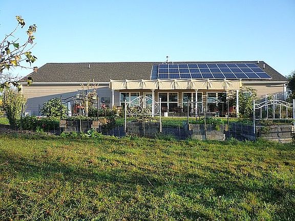 Rear, solar array