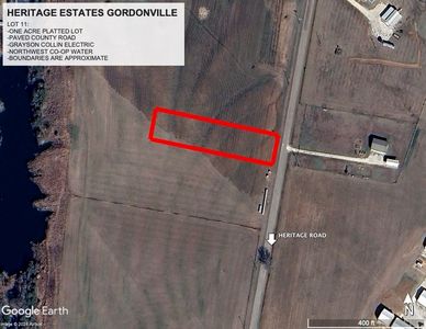 LOT 1.11 Heritage Rd, Gordonville, TX, 76245