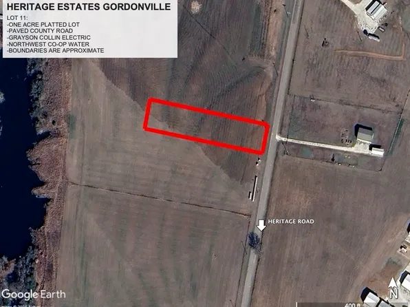 LOT 1.11 Heritage Rd, Gordonville, TX 76245