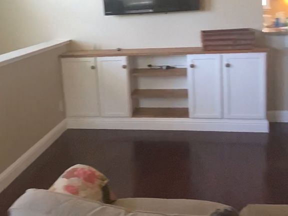 Built in storage in living room