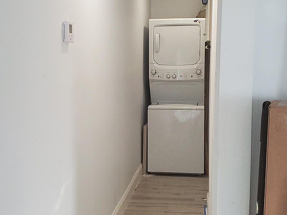 in unit laundry area