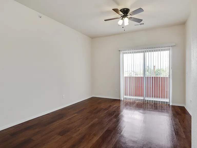 Unit 310 Living Room has easy to clean flooring