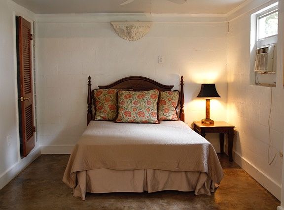 Open, but partially private bedroom area