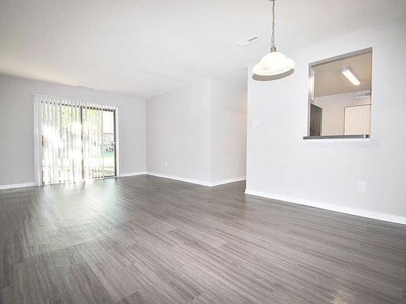 Living Room with wood style flooring
