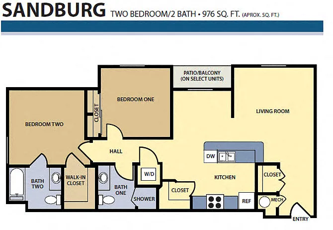 Floor plan Sandburg
