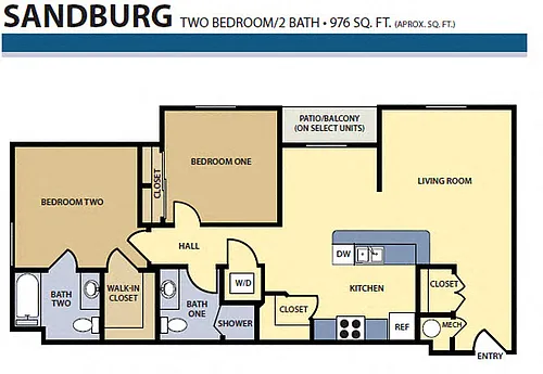 Floor plan Sandburg