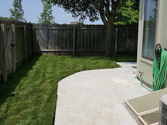 sideyard leading to back