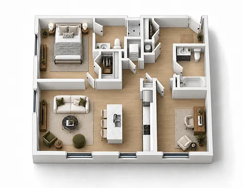 Floor plan 2B1