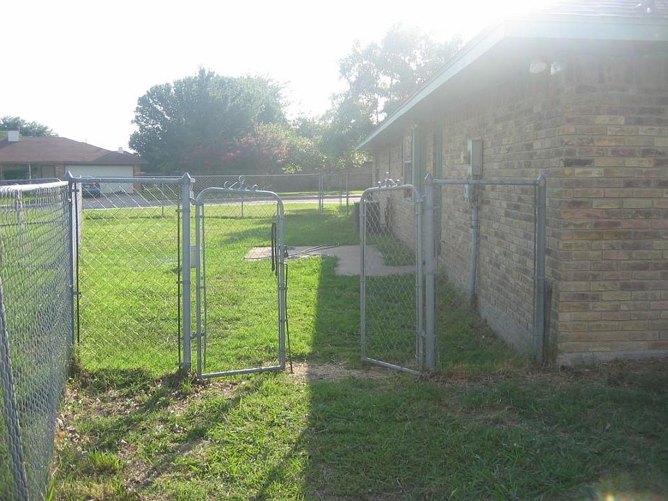 Fenced in backyard