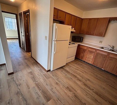 Kitchen + Hallway