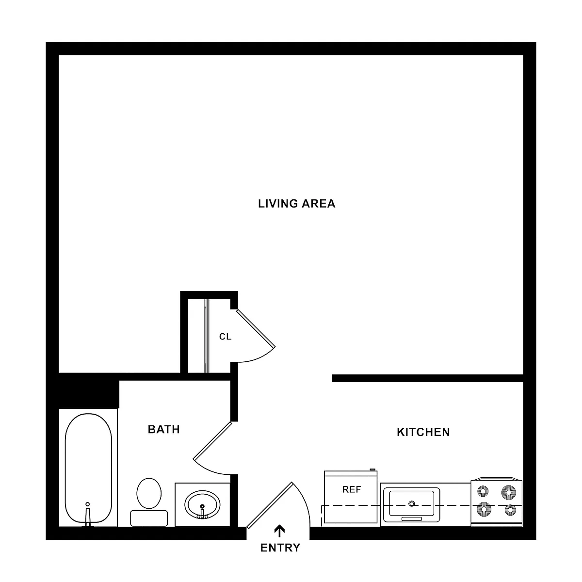 Floor plan Studio