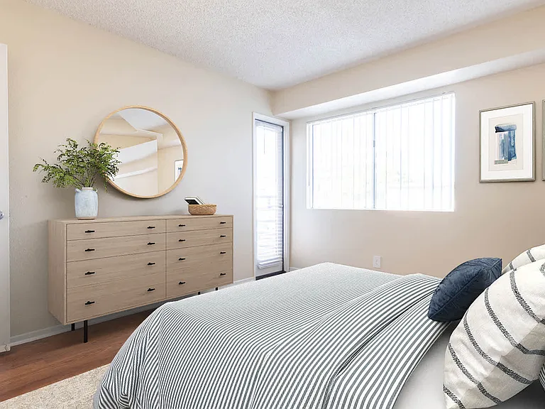 Bedroom with Hard Surface Flooring