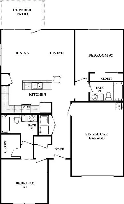 2 bed, 1150 sqft, $1,437 — Photo 2