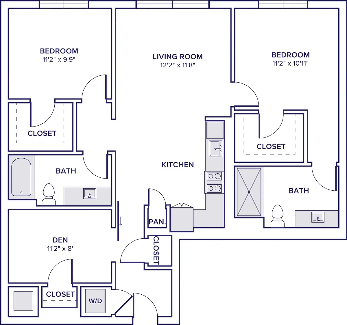 Floor plan B05D - South Tower