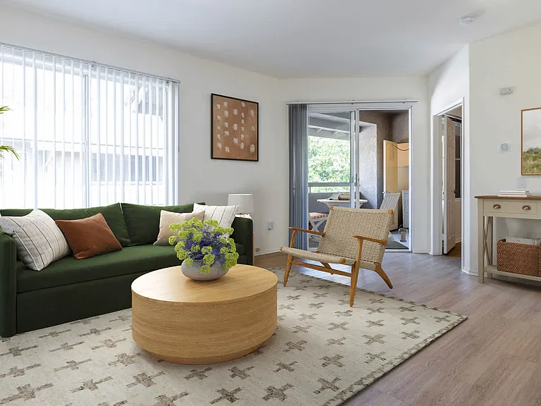 Living Room with Balcony and Hard Surface Flooring