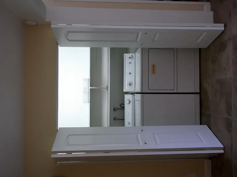 laundry room, washer/dryer (as a courtesy, the w/d will be left in place, but they are the tenant's responsibility). The laundry room has extra storage and it will be painted white.