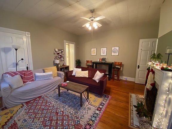Spacious living room with natural light