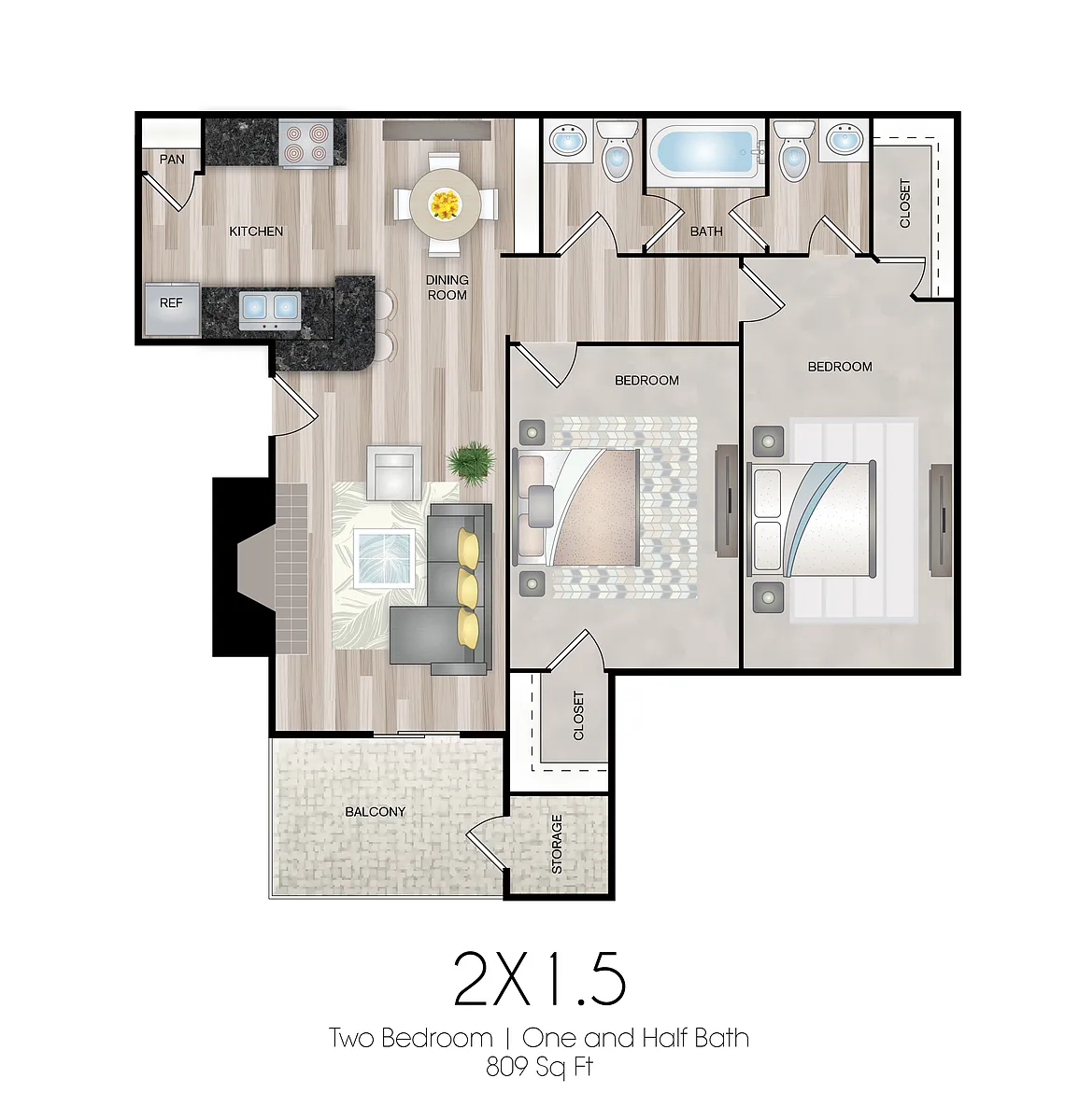 Floor plan 2-15