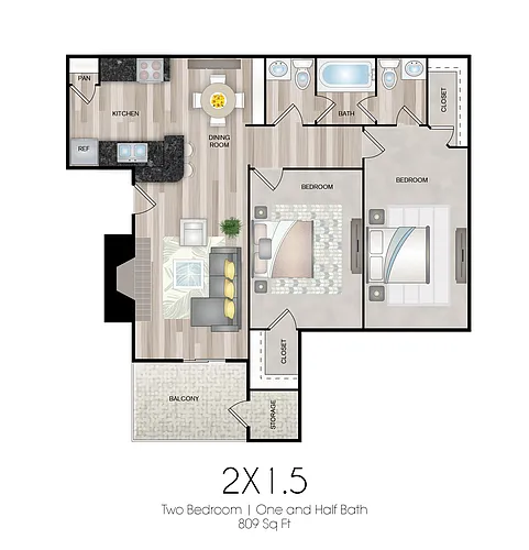 Floor plan 2-15