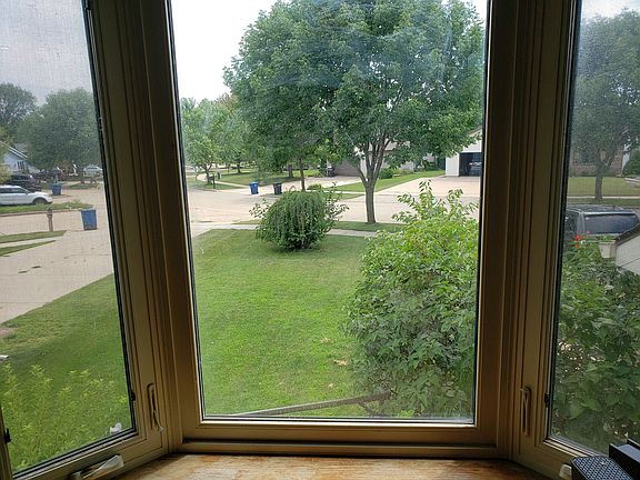 View from Bay window in livingroom