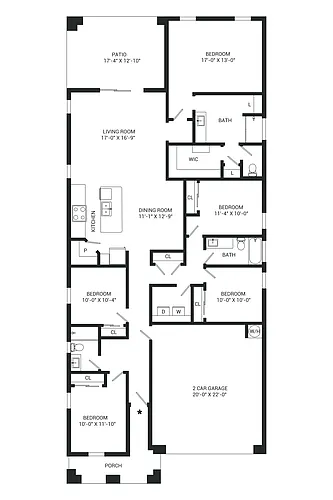 Floor plan Bluebird