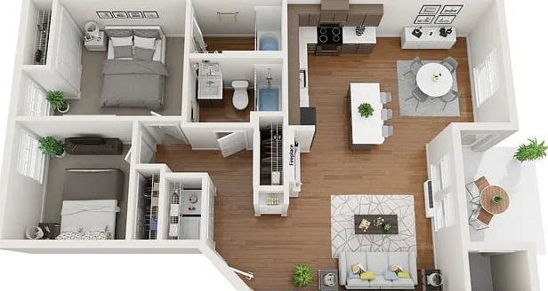 2 Bedroom | 2 Bath 2 Bedroom | 2 Bath