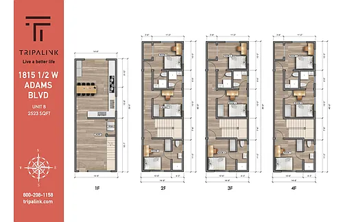 Floor plan 1815 1/2 W Adams Blvd