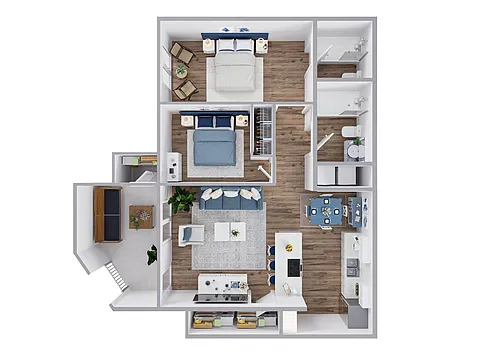 Floor plan B3 Renovated