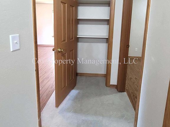 Linen closet in hallway