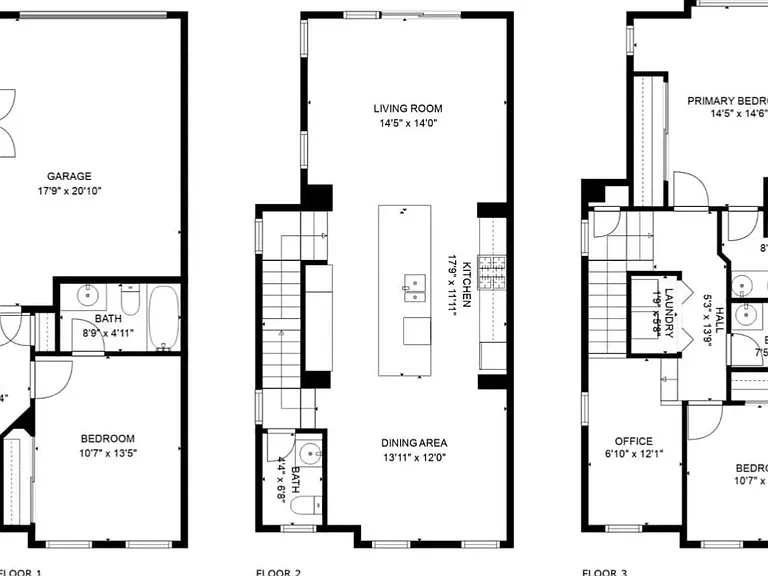 A very effective way to utilize 1639 sq ft for an entire family!