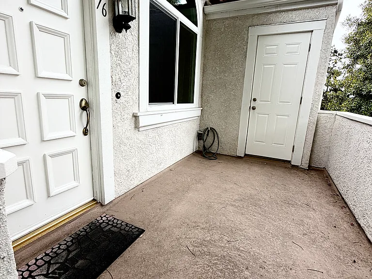 Front desk, storage closet