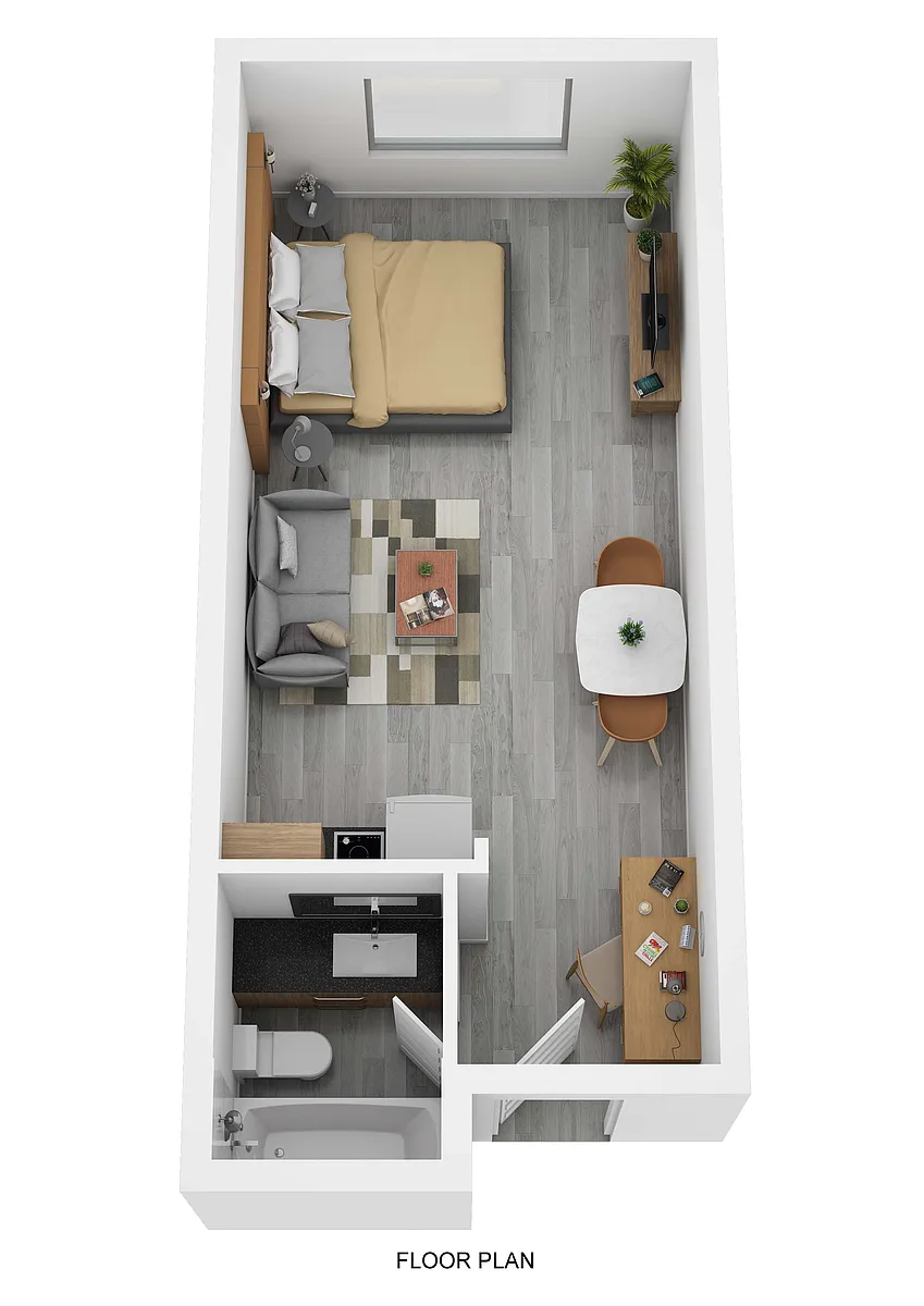 Floor plan Studio 0x1