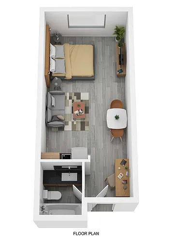 Floor plan Studio 0x1