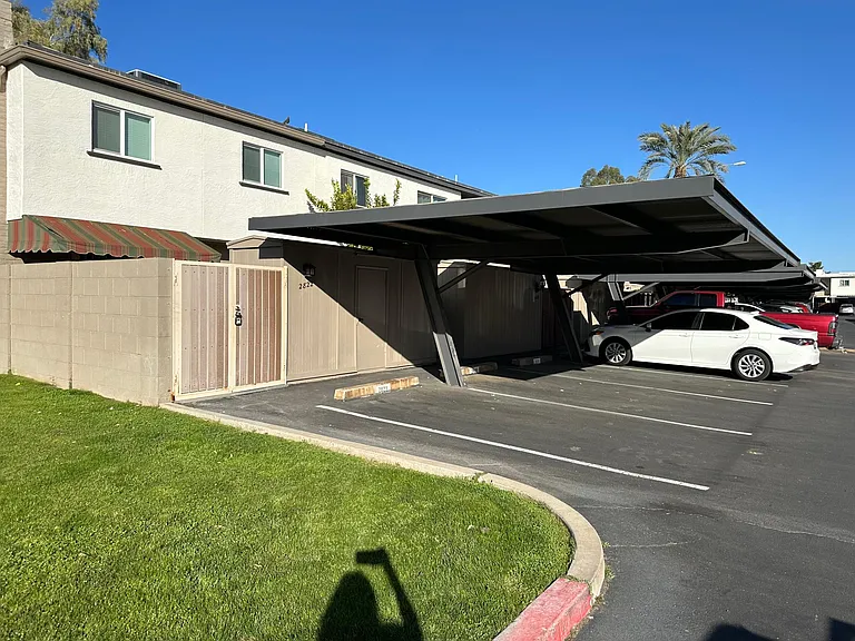 2 parking spaces right outside the back gate making it easy to unload groceries!