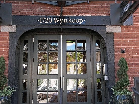 Entry door to the building