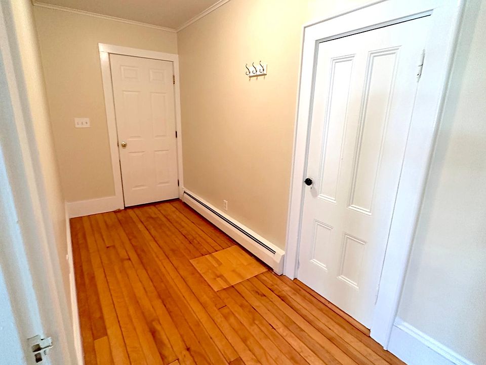 Mudroom with closet.
