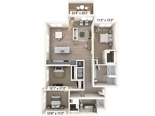 Floor plan C21-B-S