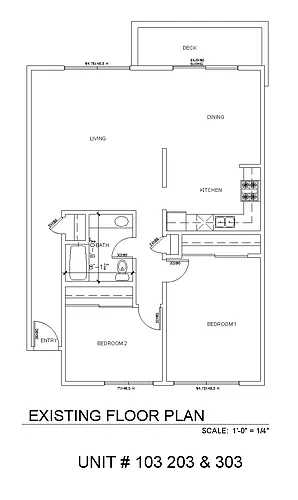 Floor plan 2X1 - 1010