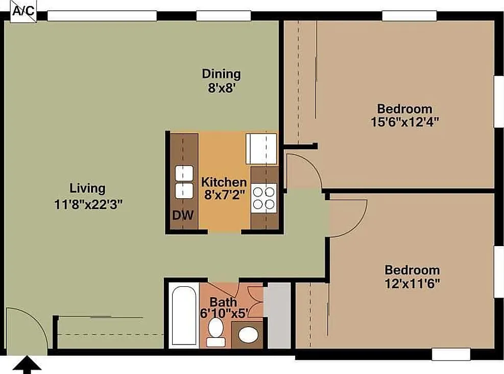 2 bed, $1,395 — Photo 3