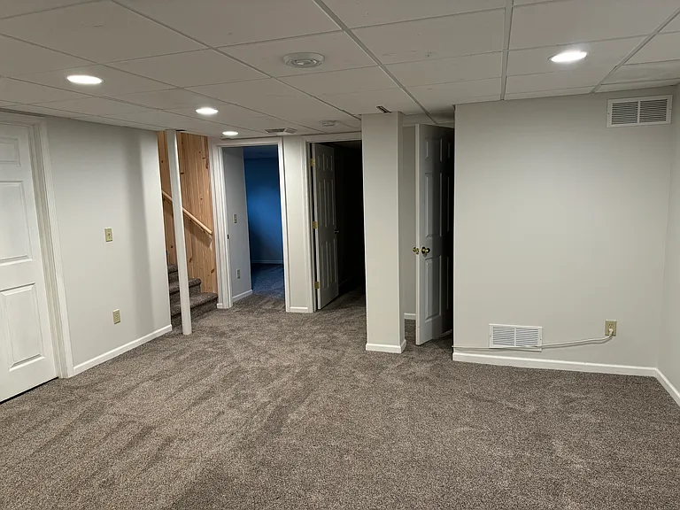Finished basement, no egress windows