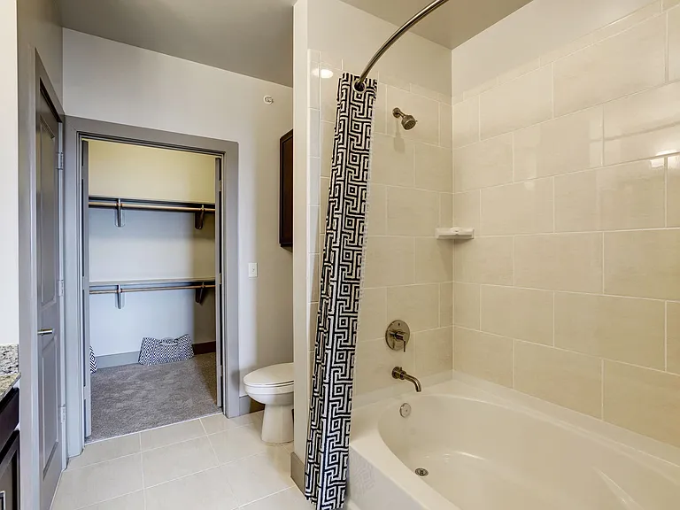 Ceramic Tiles in Soaking Tub & Shower
